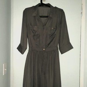 Club Monaco Adair military safari khaki dress -sz6